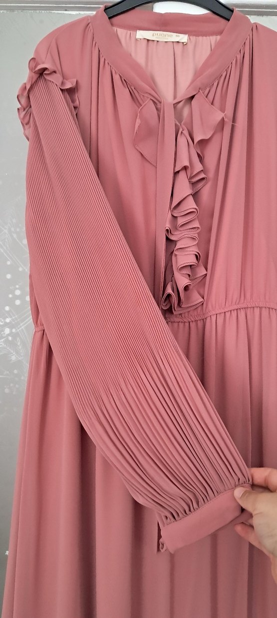 Pembe Bohem Uzun Elbise - Görsel 3