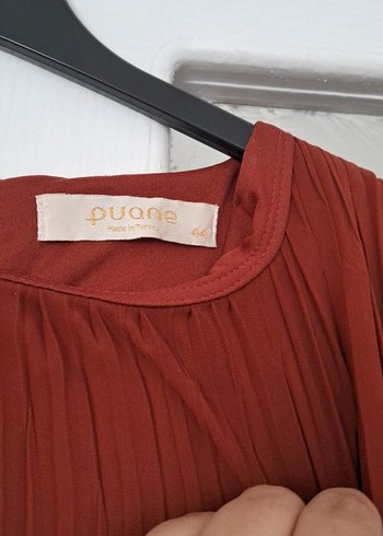 Diger Kahverengi Piliseli Uzun Elbise - Görsel 2