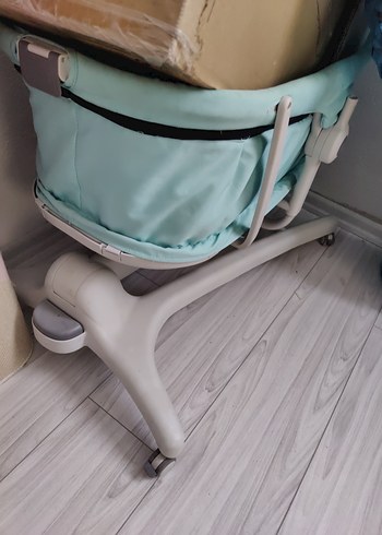 Turkuaz Pastel Bebek Mama Sandalyesi