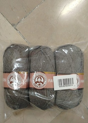 Gri El İşi İpliği 3'lü Paket