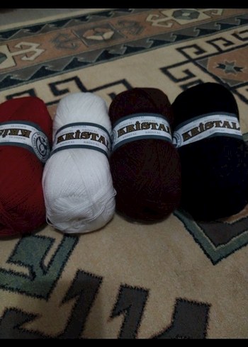 Kristal Marka Renkli El İşi İplikleri