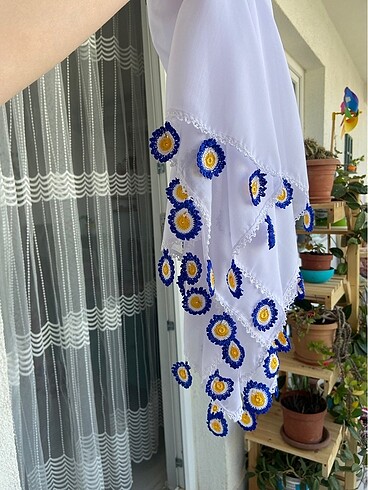Nazar oyası bebek yüz örtüsü