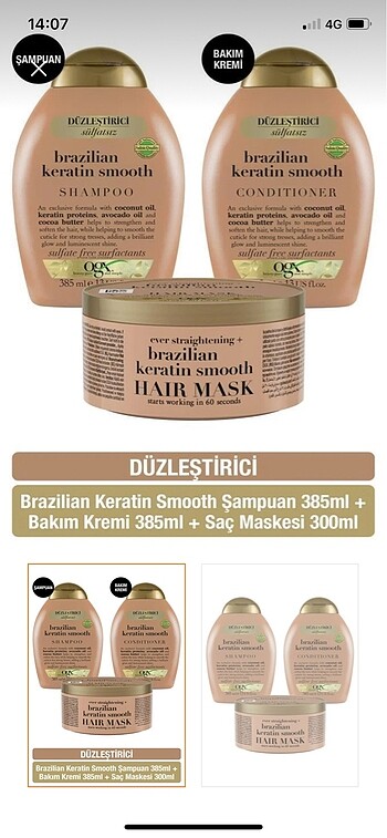  Beden Şampuan ve maske
