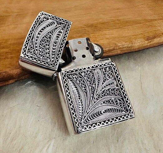 Özel Tasarım 925 Ayar gümüş zippo çakmak