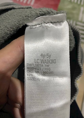 LC Waikiki Erkek Çocuk Gri Baskılı Sweatshirt