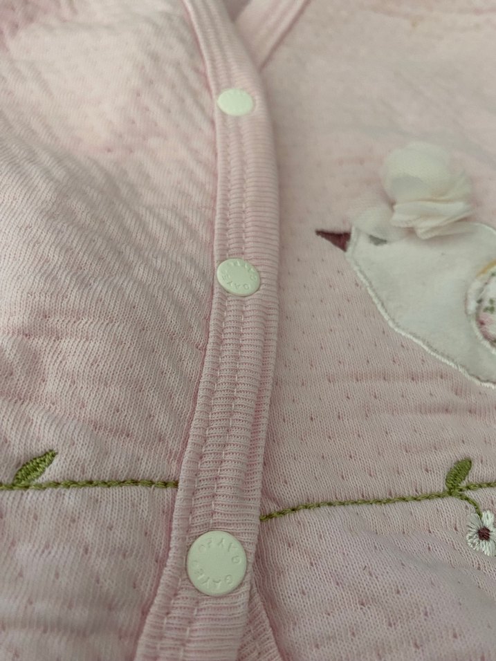 Kız Çocuk Nakışlı Düğmeli Pembe Yelek - Görsel 3