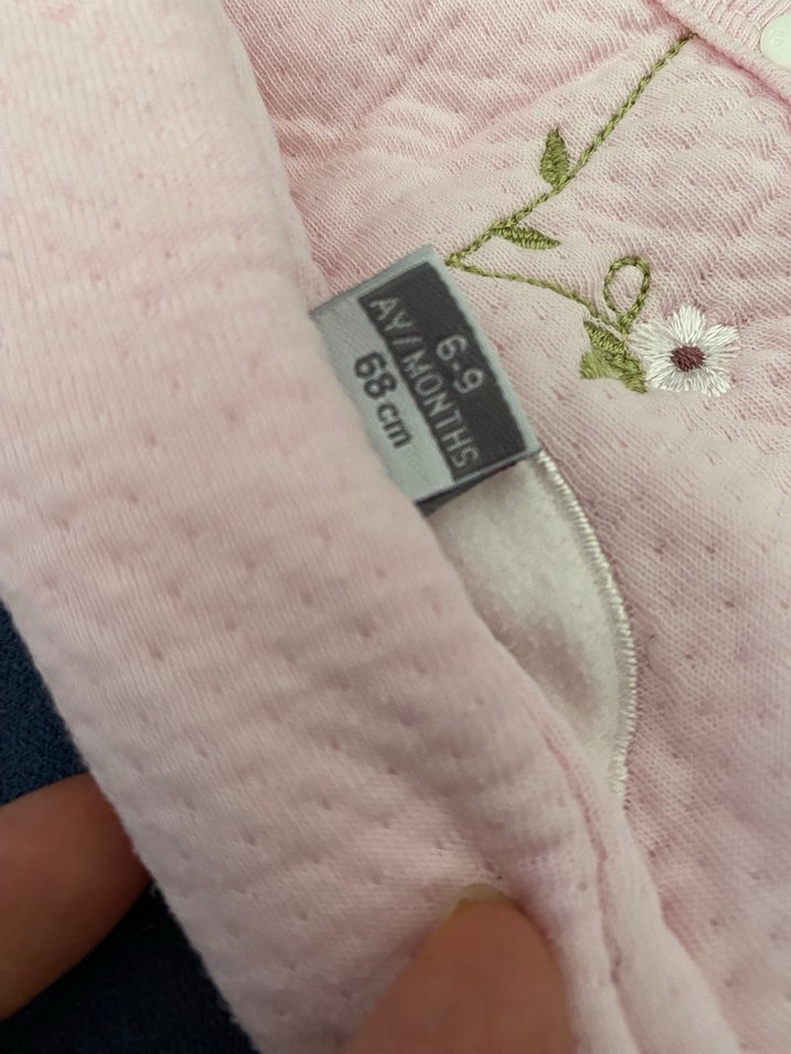 Kız Çocuk Nakışlı Düğmeli Pembe Yelek - Görsel 2