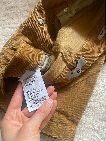xs Beden camel Renk LTB İSPANYOL PAÇA KADİFE PANTOLON