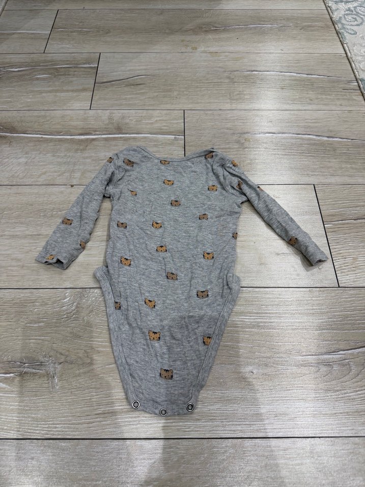 Uzun kollu çıtçıtlı body - Görsel 3