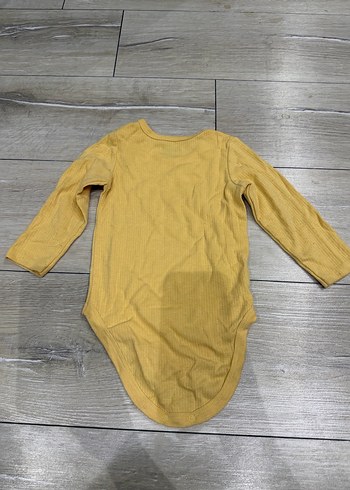 Sarı Uzun Kollu Bebek Body - Görsel 3