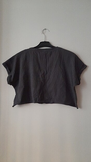 l Beden gri Renk Crop tşhirt