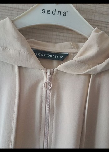 LC Waikiki LCW Bej Kadın Uzun Kollu Salaş Tunik
