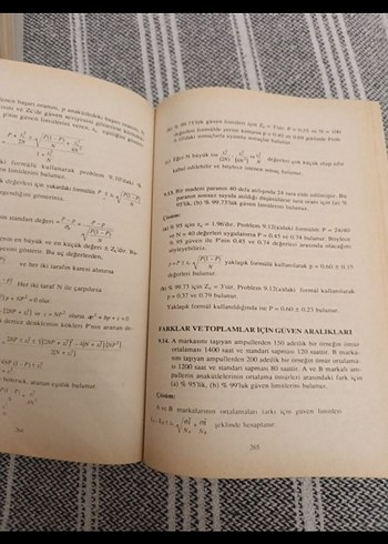 İstatistik 1. basım 870 Çözümlü Problem Kitabı - Görsel 6