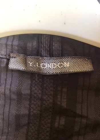s Beden Düğmeli Siyah Uzun Kollu Gotik Kadın Gömlek