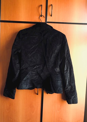 Fabrika Siyah KADİFE Kadın Blazer Ceket