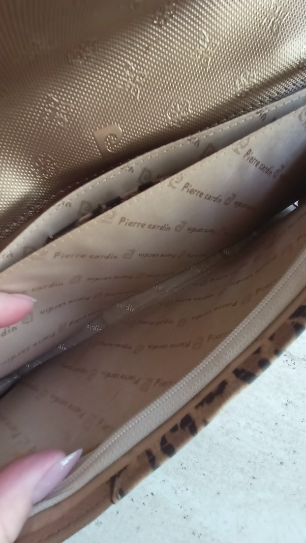 Pierre Cardin Bej Deri Kadın Portföy Çanta — görsel 7/9