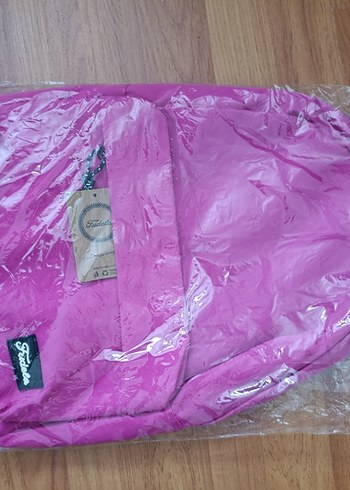 Diğer fuşya pembe kaliteli sıfır okul çantası