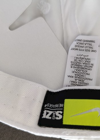 Beden beyaz Renk Beyaz Nike Şapka unisex Spor Orjinal sıfır yeni