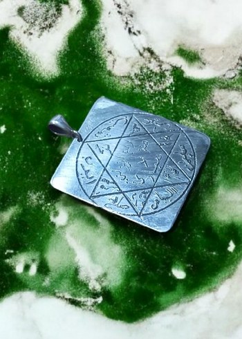 gümüş mührü Süleyman kolye - Görsel 3