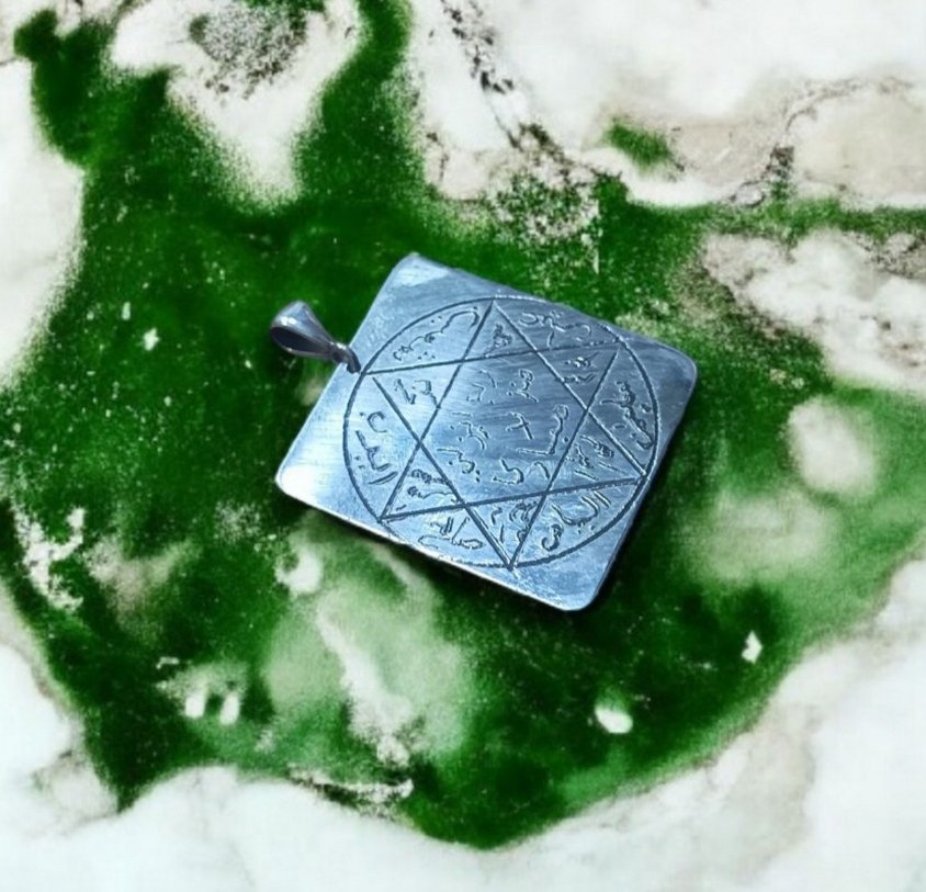 gümüş mührü Süleyman kolye - Görsel 3