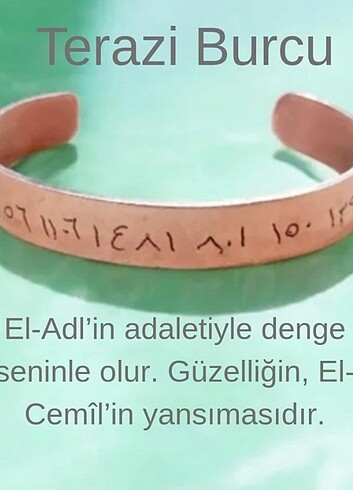 Bakır burç bileklik - Görsel 6