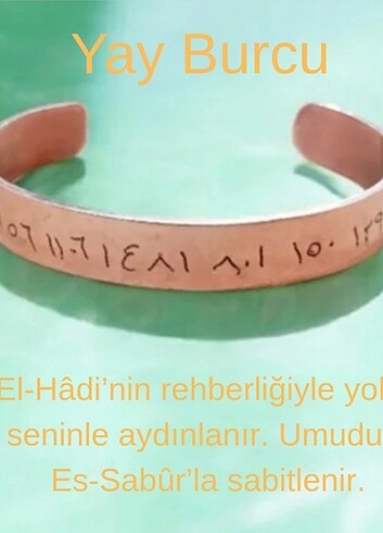 Bakır burç bileklik - Görsel 9