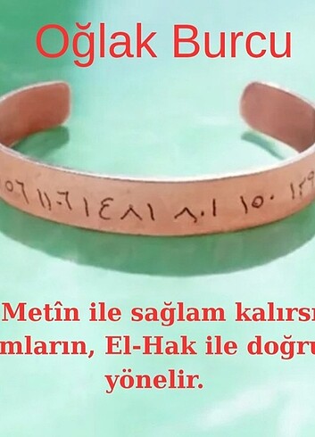 Bakır burç bileklik - Görsel 10