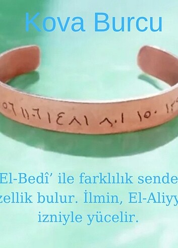 Bakır burç bileklik - Görsel 11