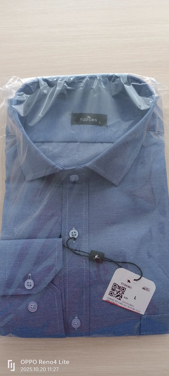 Tudors Mavi Düğmeli Erkek Gömlek - Görsel 2