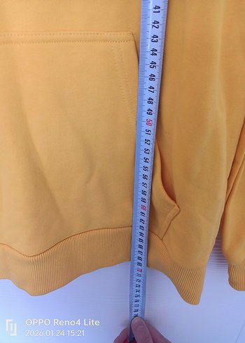 Sarı Kapüşonlu UCLA Baskılı Sweatshirt - Görsel 6