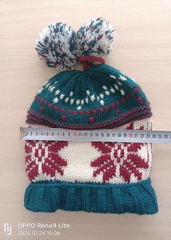 Renkli Bohem Örgü Kadın Bere - Görsel 5