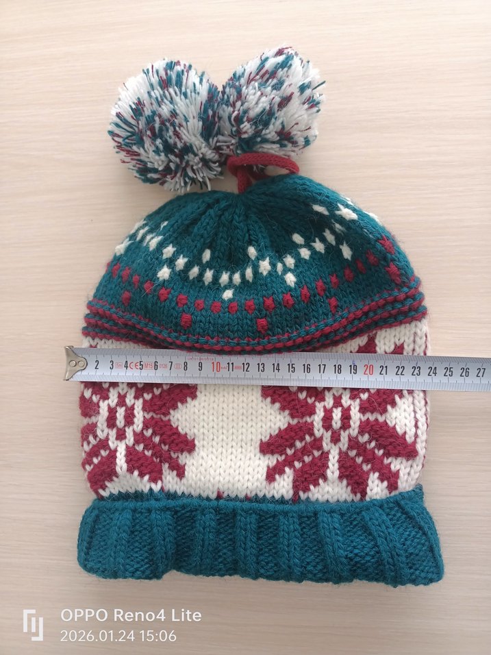 Renkli Bohem Örgü Kadın Bere - Görsel 5