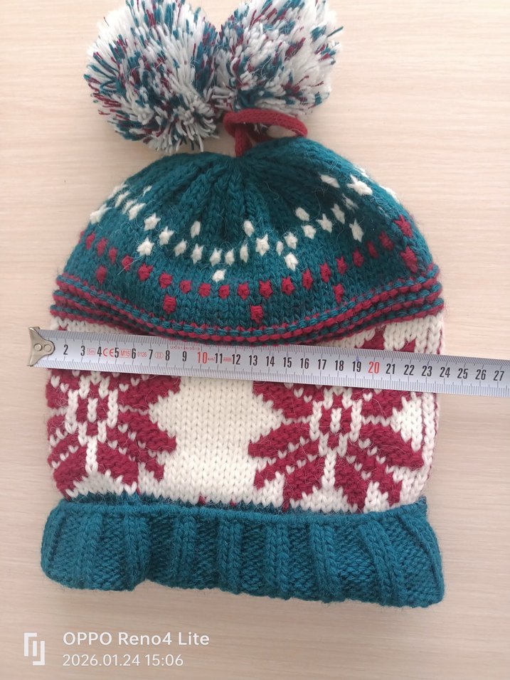 Renkli Bohem Örgü Kadın Bere - Görsel 4