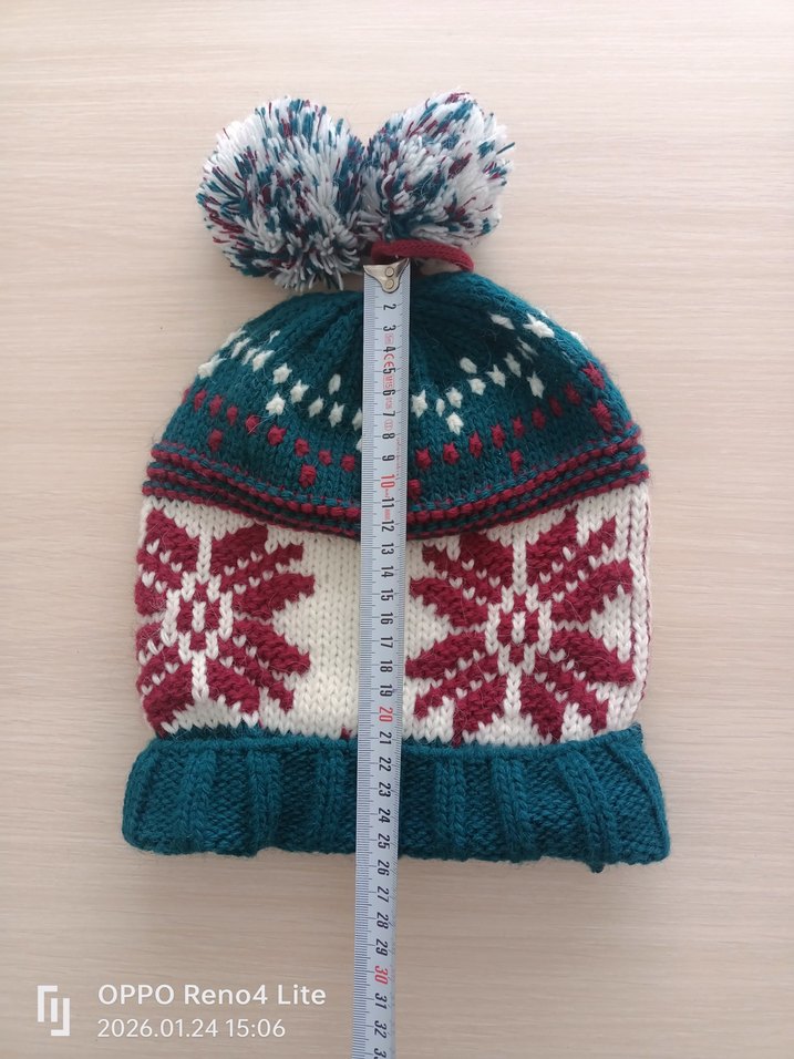 Renkli Bohem Örgü Kadın Bere - Görsel 3