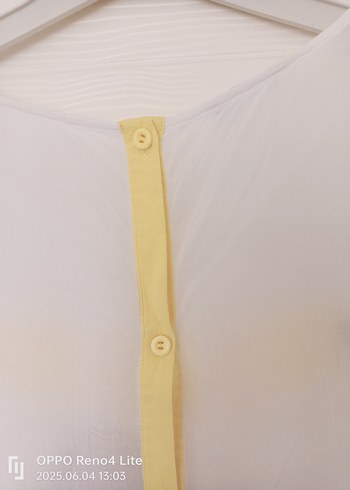 Kadın Beyaz Baskılı Kısa Kollu Salaş Tişört - Görsel 6