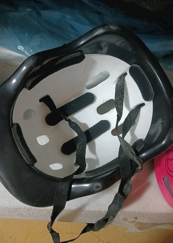 Mavi Baskılı Kemerli Motosiklet Kaskı - Görsel 2