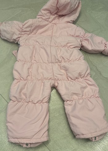 Kız Bebek Pembe Kürklü Tulumu - Görsel 3