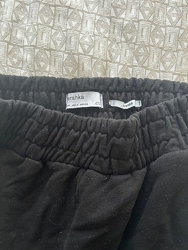Bershka Siyah kalın polar eşofman altı
