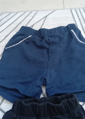 Erkek Çocuk Baskılı ve Düz Şort Seti - Görsel 3