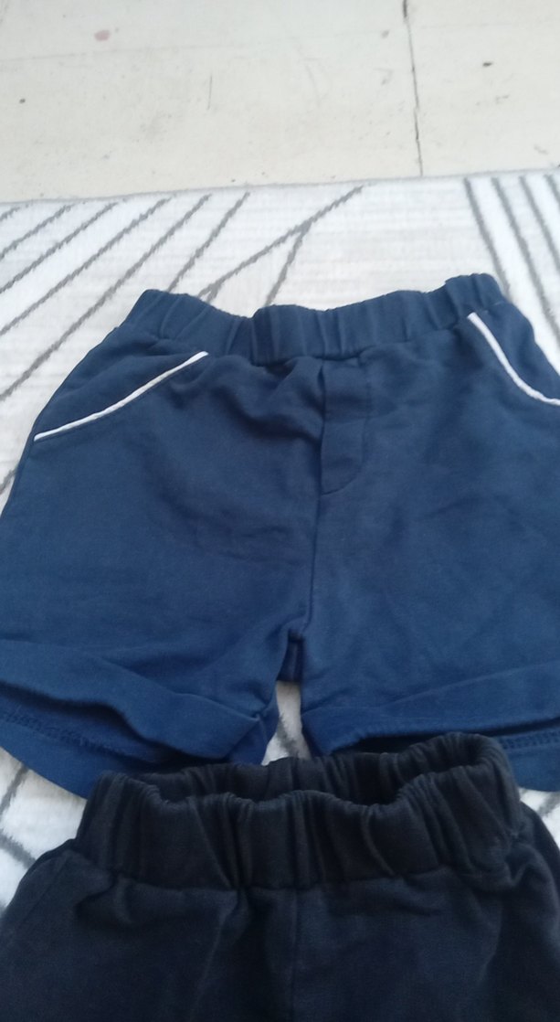 Erkek Çocuk Baskılı ve Düz Şort Seti - Görsel 3