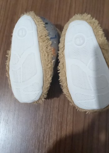 Erkek Çocuk Gri Sıcak Kürklü Panduf - Görsel 3