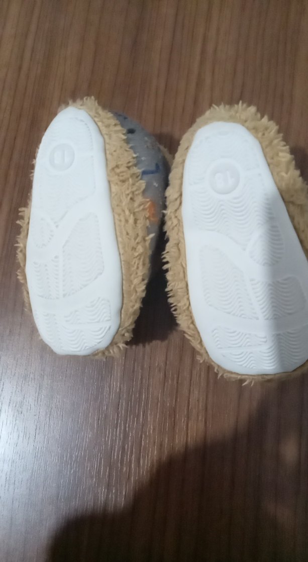 Erkek Çocuk Gri Sıcak Kürklü Panduf - Görsel 3