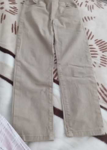 Erkek Bej Kemerli Regular Fit Pantolon - Görsel 2