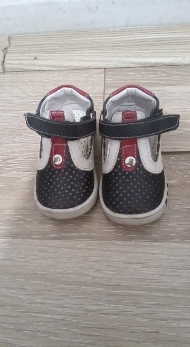 Erkek Bebek İlk Adım Ayakkabısı Gri Beyaz - Görsel 2