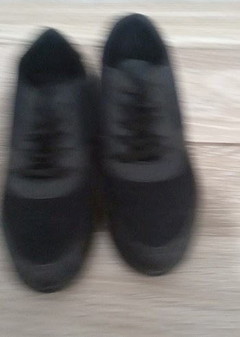 Siyah kadin Spor Ayakkabı - Görsel 3