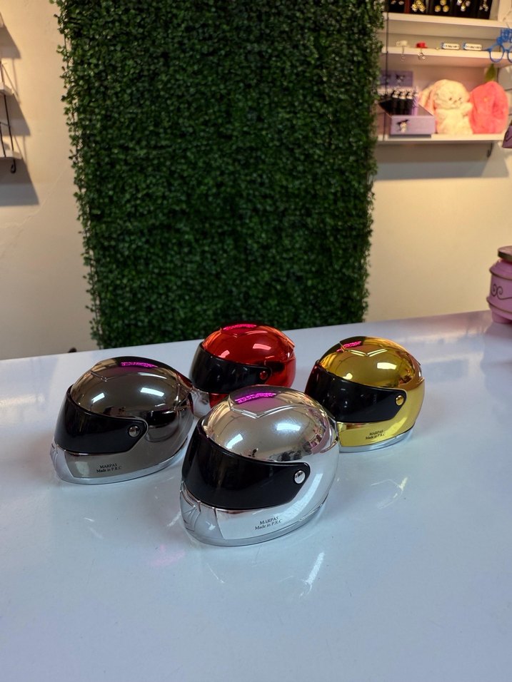 Renkli Parlak Cam Biker Kask - Görsel 2