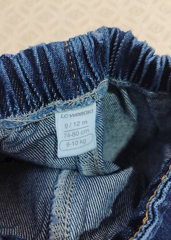 Kız Çocuk Mavi Fırfırlı Denim Şort - Görsel 4