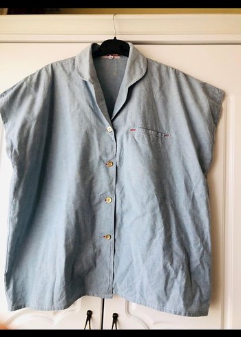 Düğmeli Denim Kadın Pantolon - Görsel 2