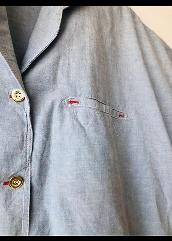 Düğmeli Denim Kadın Pantolon - Görsel 3