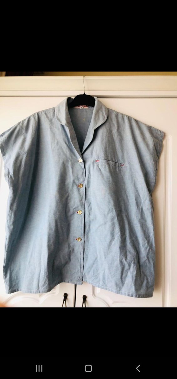 Düğmeli Denim Kadın Pantolon - Görsel 2